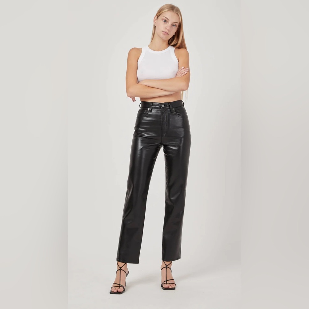 AGOLDE Lyle Recycled Leather Jean 32 EUC